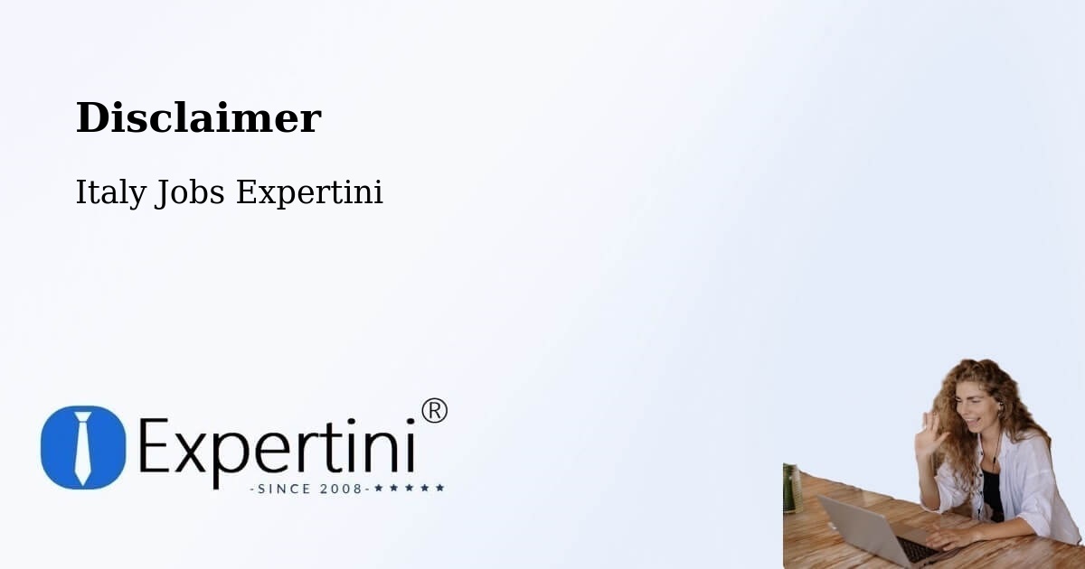 Disclaimer – Arezzo - Italy Jobs Expertini