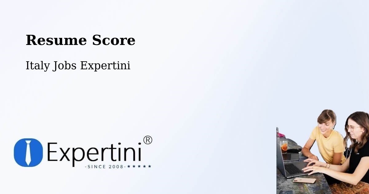 Resume Score & Job Description Match Tool – Arezzo - Italy Jobs Expertini